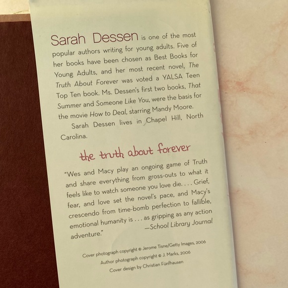 Just Listen by Sarah Dessen Book - Picture 5 of 5
